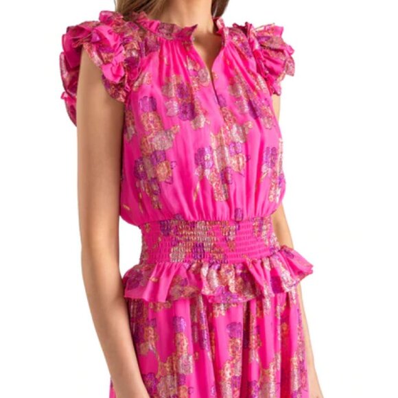 Maren Metallic Maxi Dress - Picture 1 of 3
